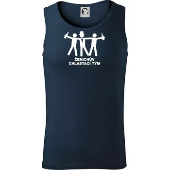 Ženichův chlastací tým - Tílko pánské Core - XL ( Námořní modrá (téměř černá) )