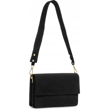 Kabelka Solome kabelka přes rameno přírodní semišová kůže černá