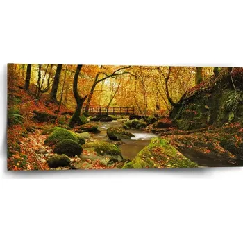 Obraz Sablio Obraz Most v lese - 110x50 cm