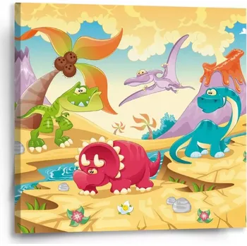 Obraz Sablio Obraz Dinosauři 5 - 50x50 cm