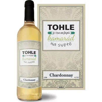 Víno Sablio Bílé víno Tohle je ten nejlepší kamarád na světě: 0,75 l
