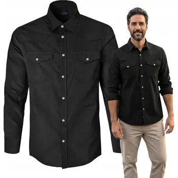 Pánská košile Pako Jeans pánská košile casual. Ležérní manšestrová košile pro každodenní nošení, střih regular fit, dlouhý rukáv, regular, bavlna, velikost L