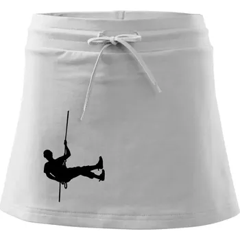 Dámská sukně Visící horolezec - Sportovní sukně - two in one - XS ( Bílá )
