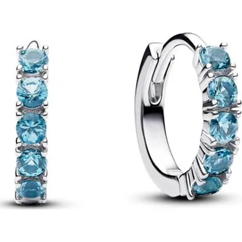 Náušnice PANDORA náušnice Malé přiléhavé modré kruhy