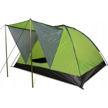 Stan Stan turistický 4MWOOD.CO zelený pro 4 osoby s předsíní