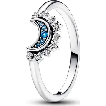 Prsten PANDORA prsten Nebesky modrý třpytivý měsíc