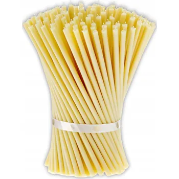 Svíčka Tradiční svíčka z včelího vosku Svíčky z naturalnego wosku pszczelego cerkiewne SVÍČKY Z VOSKU 10 ks