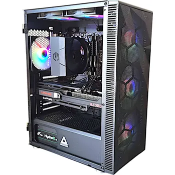 Stolní počítač BestComp Herní PC AMD Ryzen 5 (9600X / AM5 / RX 9060 XT 16GB / 16GB DDR5 / 1TB SSD / 550 W / WINDOWS 11 PRO) PC skříň: X3 Black Montech