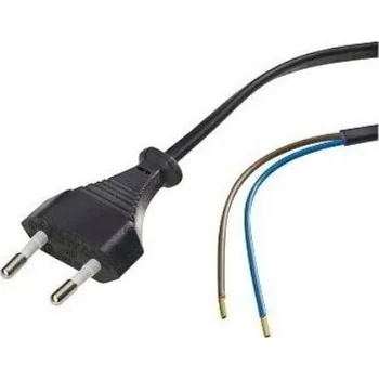 Napájecí kabel NAPÁJECÍ KABEL K LAMPÁM SE ZÁSTRČKOU 3M ČERNÝ