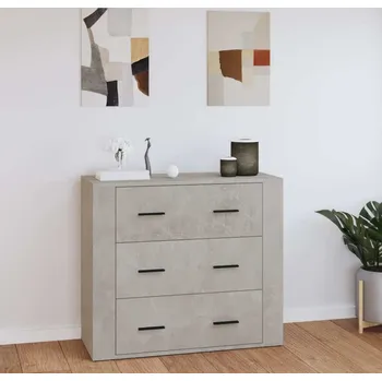 Příborník do zásuvky vidaXL Příborník 80x33x70 cm kompozitní dřevo [816579] Barva: Betonová šedá