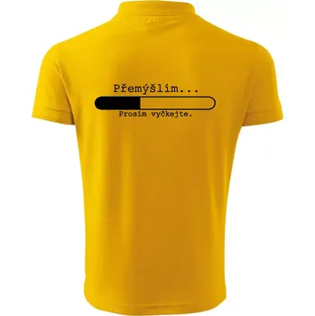 Pánská košile Přemýšlím - Polokošile pánská Pique Polo 203 - 3XL ( Žlutá )