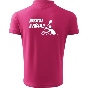 Pánská košile Nekecej a pádluj - Polokošile pánská Pique Polo 203 - XL ( Purpurová )