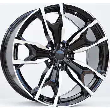 Disk Alu kola Racing Line Y0204, 20x8 5x112 ET27, černá + leštění (zátěžová) vhodné pro BMW 3 G20, G21 (od 2018), BMW 4 G22, G23 (od 2020), BMW X3 G01 (2018-2024), BMW X4 (od 2018)