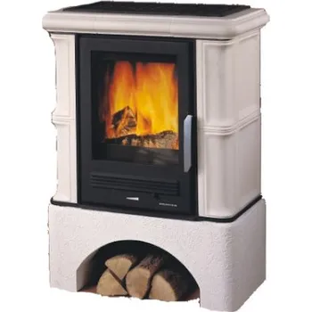 Krbová kamna ABX Bavaria L bílý sokl ahorn