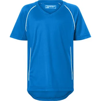 Chlapecké tričko James&Nicholson Dětské funkční triko JN386K Royal-White XS (98/104)