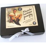 KNITVA Dárkové balení klasických ponožek FAJAN džínová modrá - 10 párů modrá džínová 49