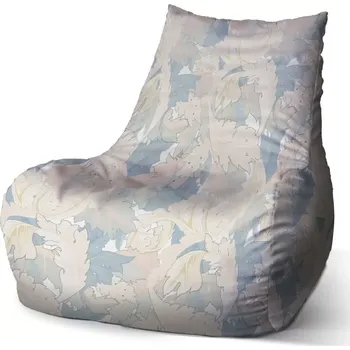 Sedací pytel Sablio Sedací vak Bean Listí - 100 x 90 x 45 cm