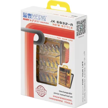 Šroubovák DeTech Sada přesných šroubováků Jakemy 32v1 - žlutá