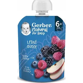 Kojenecká výživa Gerber Natural Lesní ovoce kapsička 90g 6M+