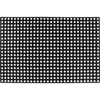 Rohožka Protiskluzová gumová rohož odolná proti povětrnostním vlivům 80x120 cm černá