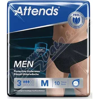 Inkontinenční vložka Kalhotky absorpční Attends Men 3 M 10ks