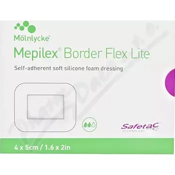 Lék na kožní problémy, vlasy a nehty Mepilex Border Flex Lite pěn.sam.krytí 4x5cm 10ks