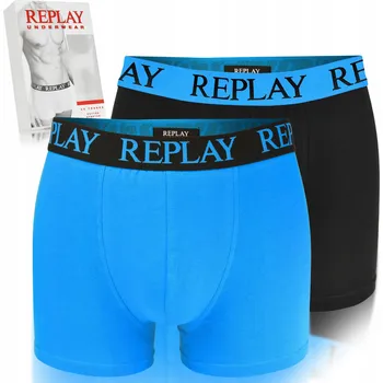 Boxerky Spodní Prádlo Boxerky Replay černé, velikost XXL