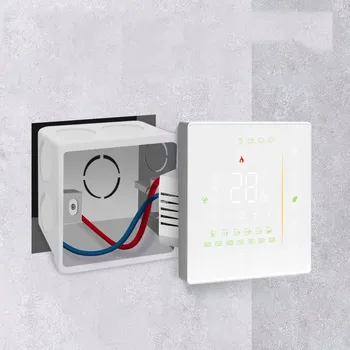 Termostat Termostat WIFI Tuya pro vodní podlahové topení, programovatelný, BÍLÝ