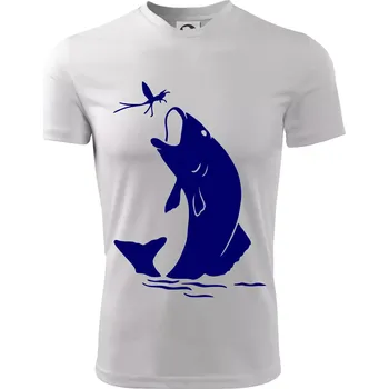 Chlapecké tričko Ryba - komár - Dětské triko sportovní (dresovina) - 134 cm/8 let ( Bílá )
