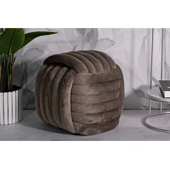 Taburet Designová taburetka Nakeisha 45 cm šedá