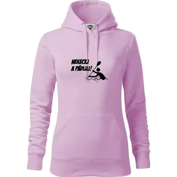 Dámská mikina Nekecej a pádluj - Mikina dámská Cape s kapucí - XS ( Orchid )