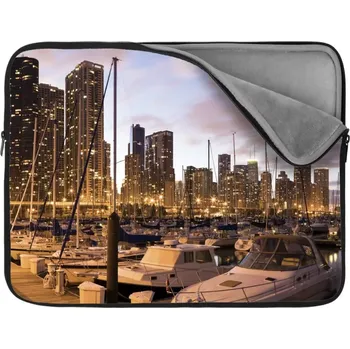 pouzdro na notebook Sablio Obal na notebook Městský přístav - 17"