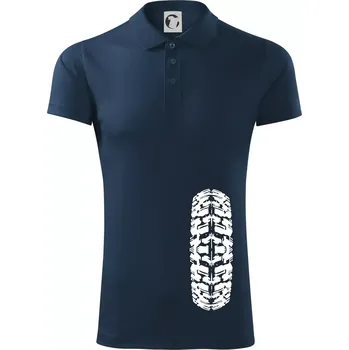 Pánská košile Enduro / cross pneumatika - Polokošile Victory sportovní (dresovina) - S ( Námořní modrá (velmi tmavá - téměř černá) )