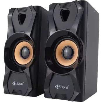 Kisonli U-9003 Reproduktory AUX, 2x3W - Černá
