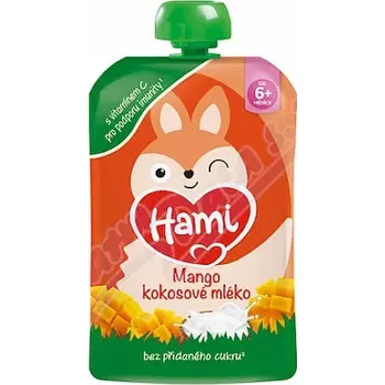 Kojenecká výživa Hami Mango kokosové mléko kapsička 100g 6m+