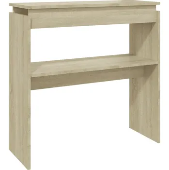Konferenční stolek Konzolový stolek do předsíně, dub sonoma, 80 x 30 x 80 cm