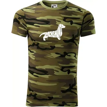 Jezevčík - Dachshund - Army CAMOUFLAGE - XS ( Zelený maskáč )