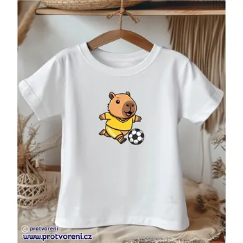 Chlapecké tričko Trička s potiskem Tričko s potiskem, dětské, KAPYBARA -fotbalista, 1 ks zvolte VELIKOST trička ZDE:: 11/12 let Beagle