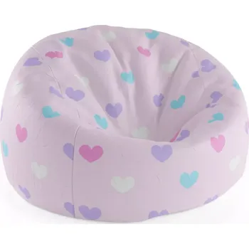 Sedací pytel Sablio Sedací vak Cocoon Srdce vedle srdce - 75 x 45 x 35 cm