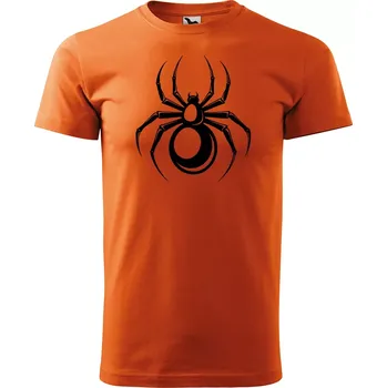 Sablio Tričko s potiskem Spidercode - oranžové 2XL