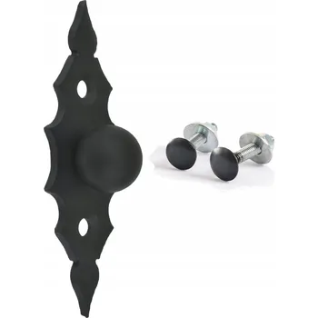 Nábytková úchytka knopka černá matná 12 x 4 x 2,5 cm