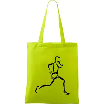 Běžec - Taška bavlněná - 42 x 38 cm ( Limetková )