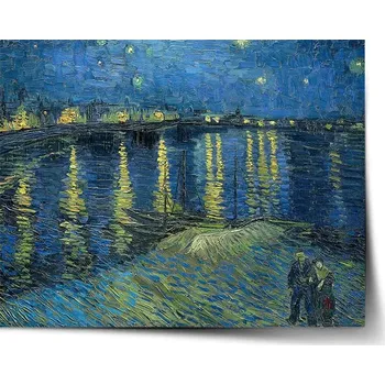 Plakát Sablio Plakát Hviezdna noc nad Rhônou - Vincent van Gogh - 90x60 cm