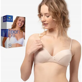 Dámské spodní prádlo Key Dívčí podprsenka vyztužená, hlavní materiál bavlna, velikost 75AA