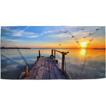 Osuška Sablio Ručník Molo a racci - 30x50 cm