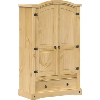 Šatní skříň Skříň, masivní borovicové dřevo, 101 x 52 x 170 cm, medově hnědá