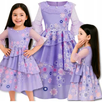 Karnevalový kostým KOSTÝM ISABELA ENCANTO PŘEVLEK ŠATY ISABELY NA KARNEVALOVÝ PLES 110 116