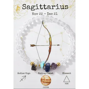 Náramek Elegancka Bransoletka Strzelec – Přírodní kameny, Jupiter