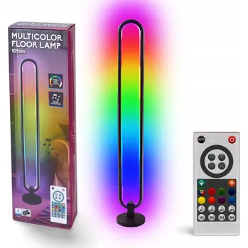 Stojací lampa LED RGB Stojací lampa s dálkovým ovládáním a hudebním senzorem, 105 cm