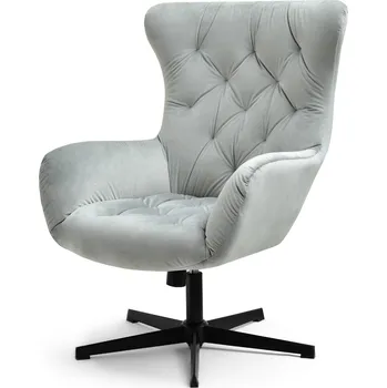 Křeslo Mebel Partner Aaron (šedá + černá)